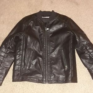 Little boy Vegan Leather Moto Jacket